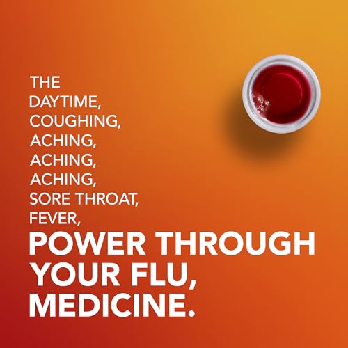 Vicks DayQuil & NyQuil Intense Flu Liquid, Value Pack, Over-The-Counter, Multi-Symptom, Powerful Relief for Body Aches, Fever, Headache, Sore Throat, and Cough, 6 Hour Relief, Cherry Flavor, 12 FL OZ