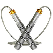 Pro Adjustable Speed Jump Rope - 10ft 4mm PVC Steel Wire with Dual Ball Bearings & 360° Spin - Metal/Rubber Ergonomic Grips for CrossFit, HIIT, Weight Loss, Home Gym Workouts for Men & Women