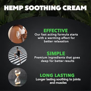 Super Natural Goods Hemp Cream Maximum Strength (8oz) Hemp Oil & Arnica, Soothes Discomfort on Joint Muscle Shoulder Hip Neck Knee & Back Support. All Soothing Cream. Instant Menthol Rub