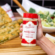 Panacheeza Plant Based Grated Parmesan Style Original - Vegan, with Bold Flavor for Pastas, Pizzas, Vegetables, Salads, and more - Shelf Stable - 8oz