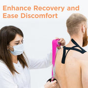 OK TAPE Kinesiology Tape, Regular Original Cotton Elastic Athletic Tape for Support and Recovery, Sports Tape, 2in×16.4ft Uncut Roll - Pink