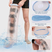 Waterproof Cast Covers for Shower Leg - Extra-Large Cast Protector for Adult with Non-Slip Bottom，Reusable Sleeve, Wound Cover For Bandage, Knee Brace, Foot Boot Shower & Swimming After Surgery
