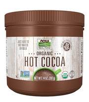 NOW Foods, Cocoa Lovers™ Organic Hot Cocoa, Instant, Rich Milk Chocolate Taste, Low-Fat and Gluten-Free, 14-Ounce
