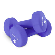 Yes4All Neoprene Coated Dumbbell Hand Weight Sets of 2 - Multiple Weight Options with 15 Colors, Anti-roll, Anti-Slip, Hexagon Shape