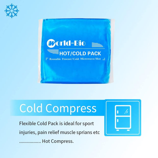 Soft Ice Packs Reusable Gel Pack 2, Hot and Cold Gel Ice Packs for Injuries, Headaches, Joint Pain Relief, Comfort Ice Pack Flexible Therapy on Neck, Ankle, Knee, Leg, Shoulder, Elbow, Wrist, Feet