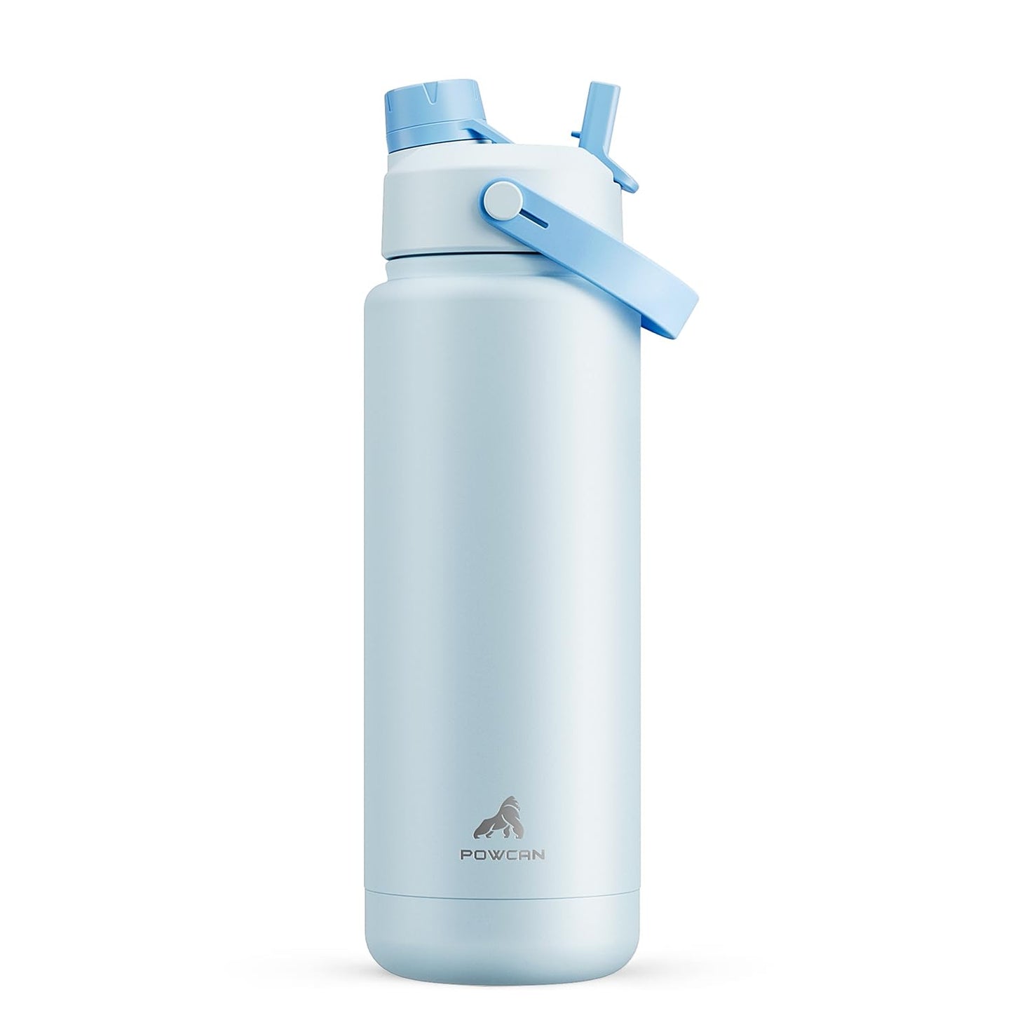 26 oz Insulated Water Bottle with 2-in-1 Straw and Spout Lid, Keep Cold 24H, Leak-Proof, Fits in Car Cup Holder, Stainless Steel Water Bottle for Sports, Travel, and School (Cotton Candy)