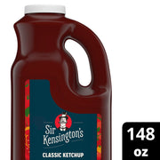 Sir Kensington's Classic Ketchup, Plastic Jug, Non-GMO, No Artificial Colors, No Artificial Flavors, Soy Free, Gluten Free, Vegan, 148oz Jug, Pack of 4