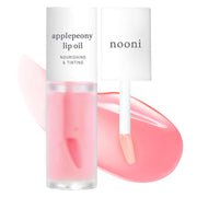 NOONI Korean Hydrating Lip Oil - Appleberry | Long-Lasting, Moisturizing, Plumping, Revitalizing for Dry Lips, Waterproof, No Peel Off, Hydrating, Nourishing Crystal Clear, 0.12 FL Oz