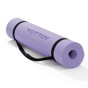 YOTTOY Yoga Mat，Extra Thick Yoga Mat (1/2inch),Professional TPE Exercise Mat,Non-Slip Workout Mat for Yoga, Pilates, Fitness, Barefoot Workouts, Home Gym Studio with Strap