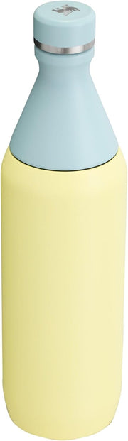 Stanley All Day Slim Bottle 20 oz | Leakproof Twist on Lid | Slim Design for Travel and Gym | Insulated Stainless Steel Water Bottle | BPA-Free | Pomelo