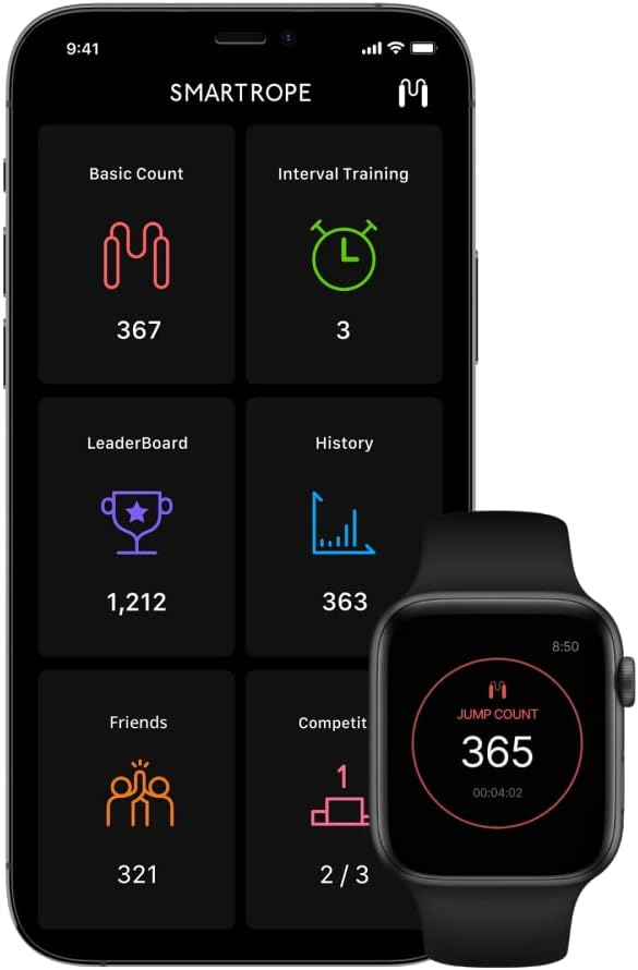 [Tangram Factory] Smart Rope - LED embedded Jump Rope - See your fitness data in MID-AIR