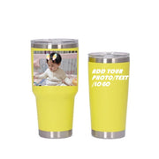 Personalized Photo 20oz 30oz Stainless Steel Tumbler,Custom Coffee Tumbler Cup With Lid And Strawstraw Vacuum Insulated With Text Photo Logo (PERSONALIZED)