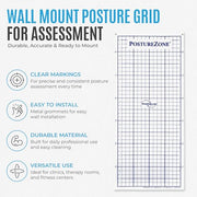 Posture Grid for Posture Assessment - Wall Mount with 90 min Online Pro Course