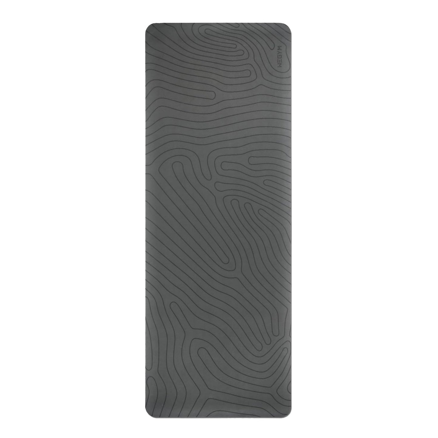 4mm Cushioned Exercise Mat for Yoga & Pilates - Anti Slip, Polyurethane with Suede Top & Carrying Strap
