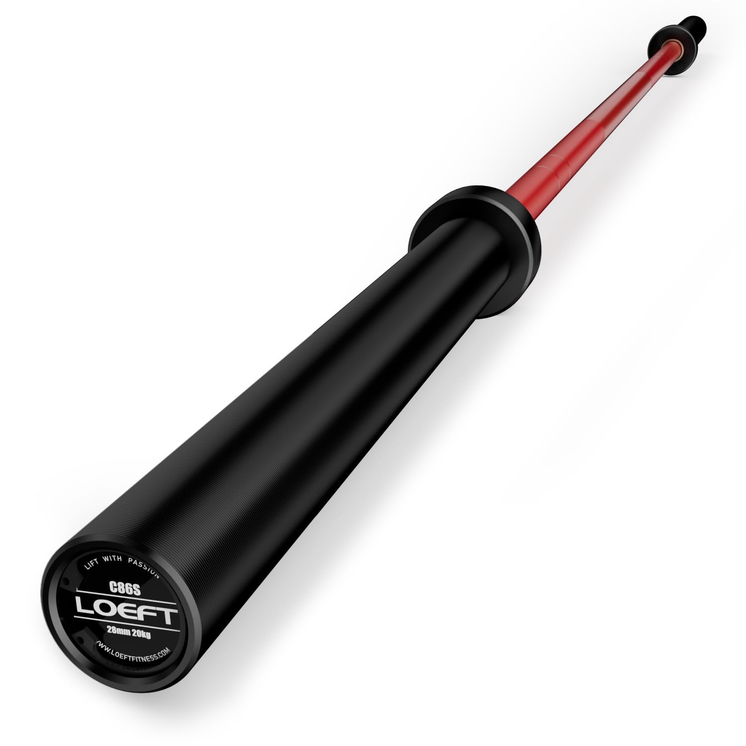 7ft Olympic Barbell, 45 lb Barbell for Powerlifting and Weightlifting, 2000 lbs Weight Capacity 215K PSI Weight Bar Fit 2" Weights for Squat, Bench Press, Deadlift