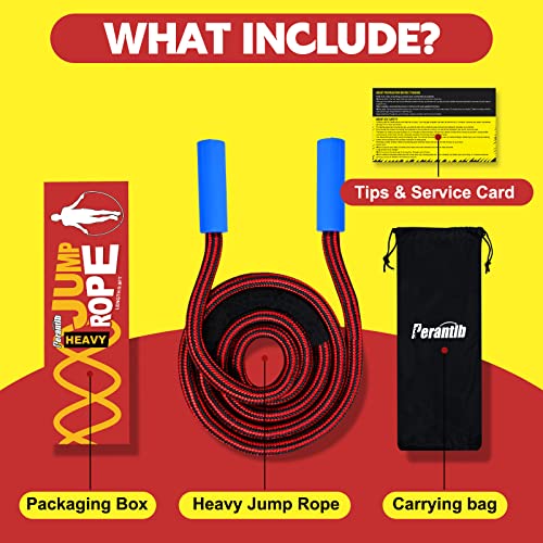 Weighted Jump Ropes with 360 Degree Rotation Handle.1 Inch 2.7LB/3LB Heavy Jump Rope for Men and Women,Jump Ropes for Fitness