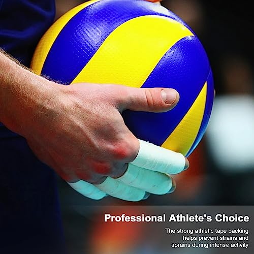 OK TAPE Athletic Sports Tape（32-Rolls - 45ft Per Roll Very Strong Tape for Athlete & Sport Trainers & First Aid Injury Wrap, Perfect for Fingers Ankles Wrist on Bat, Hockey Stick - White