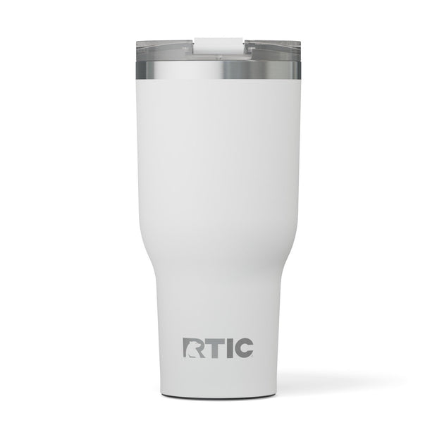 RTIC 30oz Essential Tumbler with Lid, Insulated, Stainless Steel, Metal, Double Wall Vacuum-Insulation, Ceramic Lined, Travel Cup for Iced Coffee, Tea, Hot and Cold Drink, Graphite