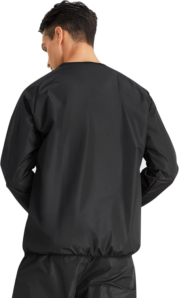 Sauna Suit for Men Heats Sauna Sweat Shirt Non Rip Boxing Sweat Suits Weight Loss Gym Tops Sauna Pants