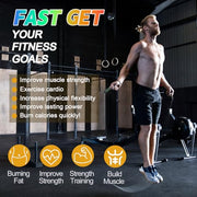 Jump Rope for Women Men Kids, Adjustable Skipping Rope with Ball Bearings, Professional Jumping Rope with Foam Handles, Tangle-Free Rapid Speed Jump Ropes for Fitness Workout Boxing Exercise