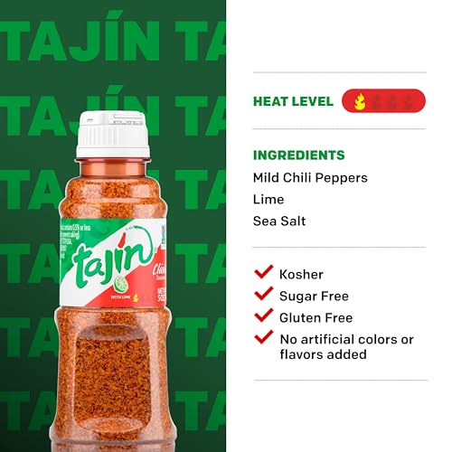 Tajín Clásico Chile Lime Seasoning 5 oz (Pack of 1)