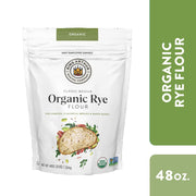 King Arthur Baking Organic Medium Rye Flour - 3 lbs for Complex Flavorful Breads & Baked Goods - 100% US Grown & Milled - Non-GMO Project Verified - Robust Flavor for Rye Bread, Cookies & More