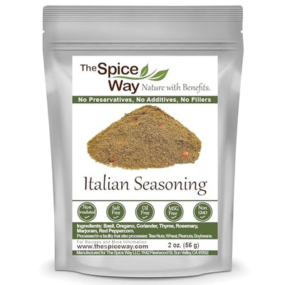 The Spice Way Italian Seasoning - a gourmet spice blend with Italian herbs and spices. Can be used on any Italian dish including pasta, pizza and more 2 oz