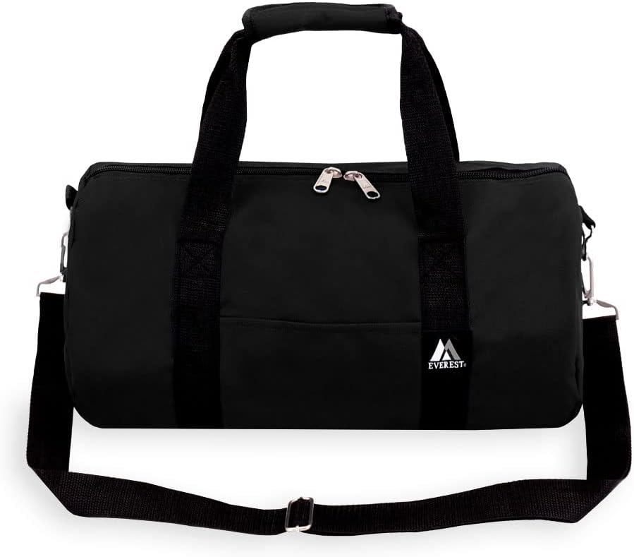 Everest 16-inch Round Duffel, Black, One Size