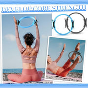 Poen Home Pilates Kit for Women Pilates Equipment Ring and Ball Set with Stretching Strap 8 Resistance Bands Non Slip Socks Gym Back Bags Exercise Equipment for Workout