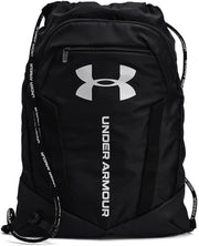Under Armour Unisex-Adult Undeniable Sackpack , Black (001)/Metallic Silver , One Size Fits Most