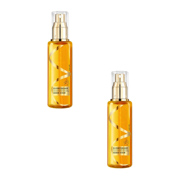 Moisturizing & Strengthening Silky Hair Oil, Hydrating Hair Treatment Essential Oil, Protein Hair Repair Leave-In Conditioning Essential Oil Spray, Hair Oil Serum Spray for Frizzy Hai (white)