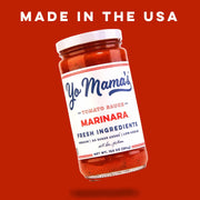 Yo Mama's Foods Keto Marinara Pasta Sauce - (3) 12.5 Ounce Jars - No Sugar Added, Low Carb, Low Sodium, Gluten Free, Paleo Friendly, and Made with Fresh, Non-GMO Tomatoes