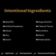 Jacob Bar, Protein Bars, Vanilla (9 Bars Total) - 20g Grass-Fed Protein, No Seed Oils, Nothing Artificial