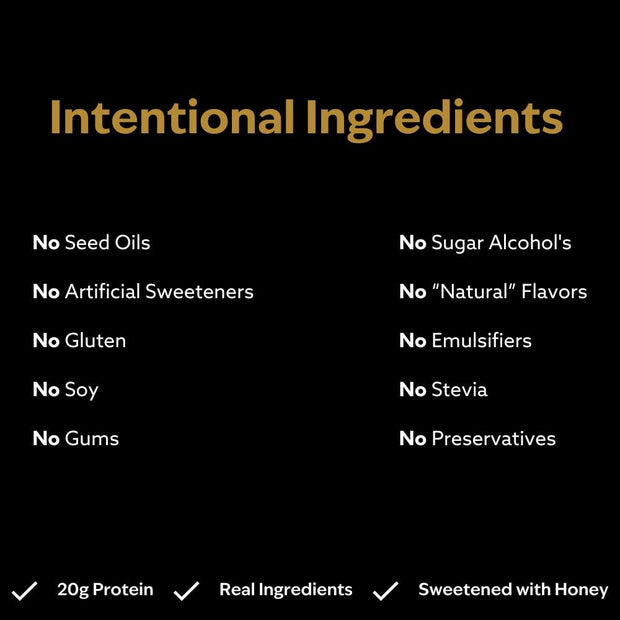 Jacob Bar, Protein Bars, Vanilla (9 Bars Total) - 20g Grass-Fed Protein, No Seed Oils, Nothing Artificial