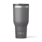 RTIC 30oz Essential Tumbler with Lid, Insulated, Stainless Steel, Metal, Double Wall Vacuum-Insulation, Ceramic Lined, Travel Cup for Iced Coffee, Tea, Hot and Cold Drink, Graphite