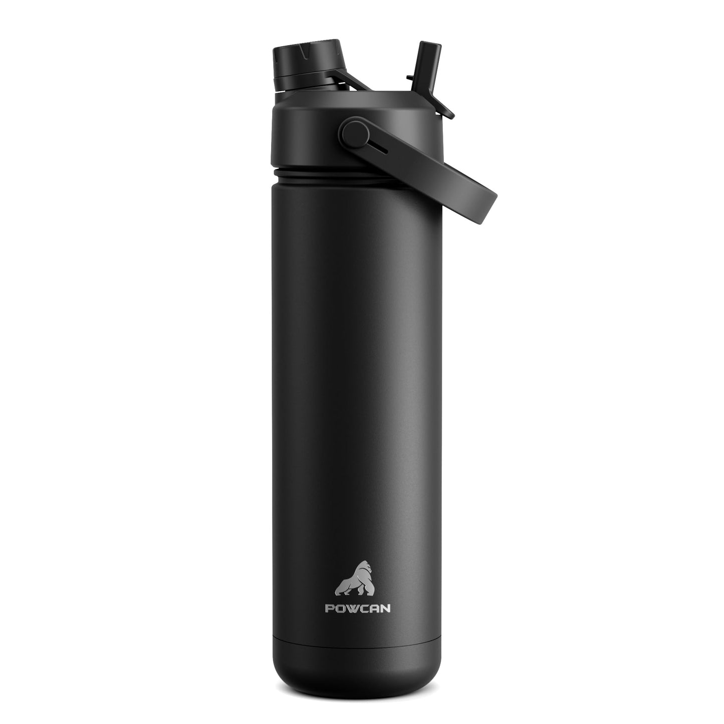 26 oz Insulated Water Bottle with 2-in-1 Straw and Spout Lid, Keep Cold 24H, Leak-Proof, Fits in Car Cup Holder, Stainless Steel Water Bottle for Sports, Travel, and School (Cotton Candy)