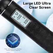 Skipping Rope with Counter, Cordless Jump Rope, Intelligent Timed Weighted Jump Rope, Adjustable Digital Counting Jumps Ropes for Lose Weight, Burn Calories