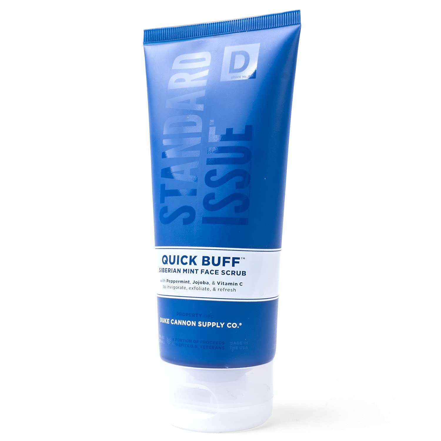 Duke Cannon Supply Co. Standard Issue Quick Buff Siberian Mint Face Scrub, 6 Fl. Oz