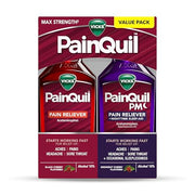 Vicks PainQuil & PainQuil PM Pain Relief Liquid, 1000mg Acetaminophen, 2x12 oz