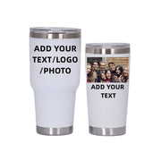 Personalized Photo 20oz 30oz Stainless Steel Tumbler,Custom Coffee Tumbler Cup With Lid And Strawstraw Vacuum Insulated With Text Photo Logo (PERSONALIZED)