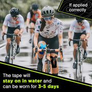 OK TAPE Precut Y-Shape Kinesiology Tape for Shoulder, Knee, Back, 10 Pcs, K Tape Strips, Provide Support & Relieve Discomfort, Water-Resistant Elastic Athletic Tape (3.5" x 10", Black)