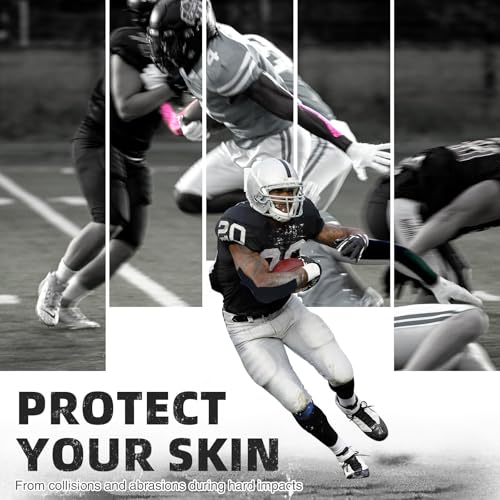 OK TAPE Turf Tape Football, Extra Wide Kinesiology Tape, Protects Arm from Turf Burn, Waterproof, Flexible, Super Sticky, White Athletic Tape (4 Inch x 30 Feet)