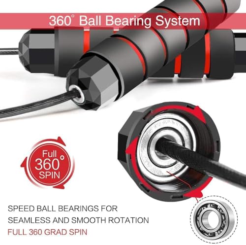 Jump Rope Skipping Rope for Kids,Men,Women, Speed Jump Rope for Exercise,Jump Rope for Fitness