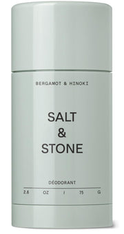 SALT & STONE Aluminum Free Deodorant | Extra Strength 48 Hour Protection for Women & Men | Made with Seaweed Extracts, Shea Butter & Prebiotics (Bergamot & Hinoki)
