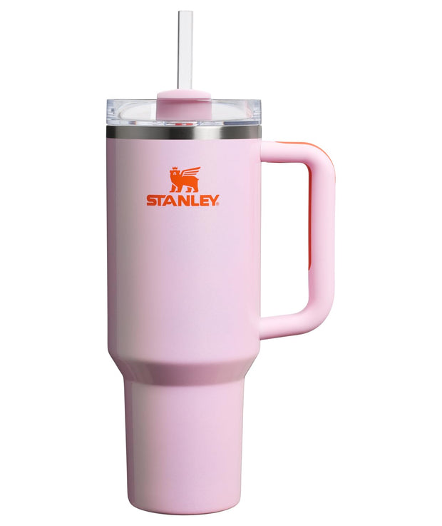 STANLEY Quencher H2.0 Tumbler with Handle and Straw 40 oz | Flowstate 3-Position Lid | Cup Holder Compatible for Travel | Insulated Stainless Steel Cup | BPA-Free | Black Chroma