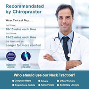 Neck Stretcher, Cervical Traction Device, Neck Traction Device, Adjustable Inflatable Neck Braces for Neck Pain and Support, Neck Stretcher Cervical Traction, Neck Decompression Home Use (Gray)