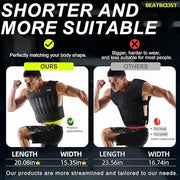 Weighted Vest Men 20lb/30lb/40lb/50lb/60lb Adjustable Weight Vest with Steel Plates Weights for Walking Strength Training Running Workout