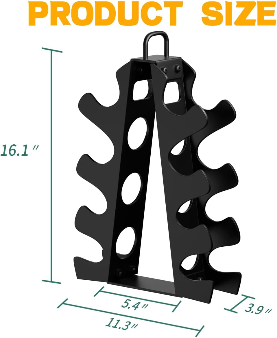 Dumbbell Rack Stand Only(No Dumbbells Rack Only), Weight Rack for Dumbbells 5-15LB, Upgraded Handle, Compact A-Frame Weight Rack, Suitable for Home Gym