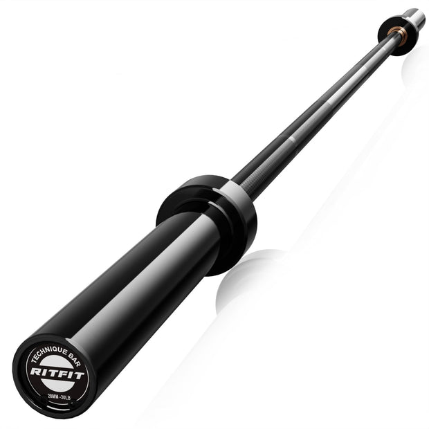RITFIT Olympic Barbell 4ft/4.8ft/6ft - 2 Inch Weight Bar for Strength Training, Weightlifting, Squat, Deadlift, Bench Press, Curl, Overhead Press - 350lbs/500lbs Capacity