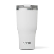 RTIC 30oz Essential Tumbler with Lid, Insulated, Stainless Steel, Metal, Double Wall Vacuum-Insulation, Ceramic Lined, Travel Cup for Iced Coffee, Tea, Hot and Cold Drink, Graphite